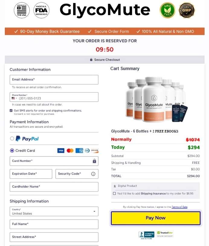 GlycoMute GlycoMute Order Page